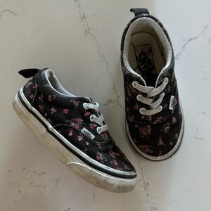 Vans Toddler Slip-On Shoes, Size 7.5, Floral Print, GUC